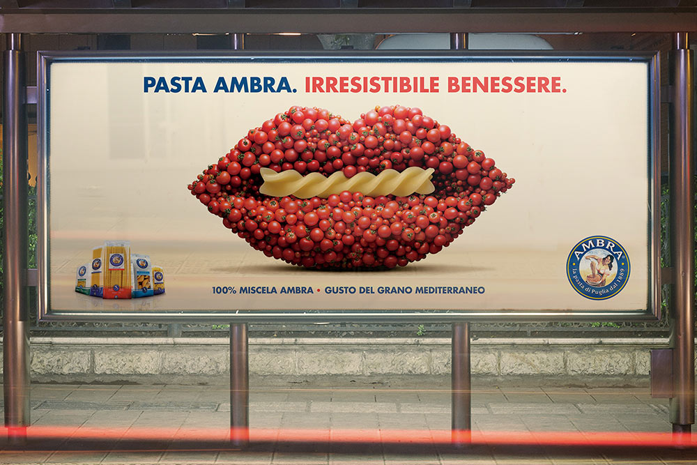 Pasta-ambra-campagna-affissione-libera-brand-building
